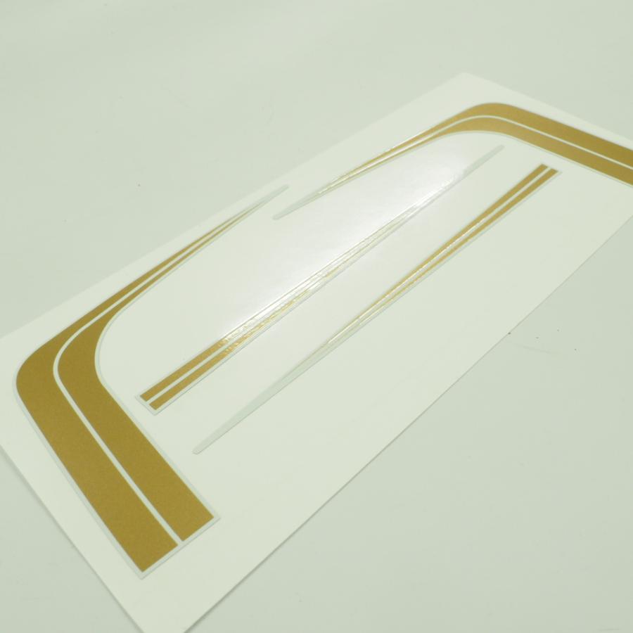 羽根テール カウル 白フチ ゴールド ステッカー XJ400 Z400FX ゼファー