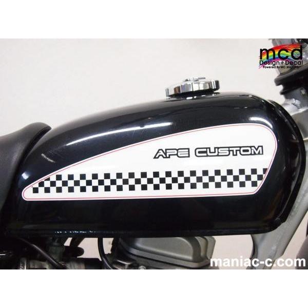 エイプ50 100用 タンク デカール ステッカー Model Mcd S橙 Dehonape6hass2 マニアックコレクション 通販 Yahoo ショッピング