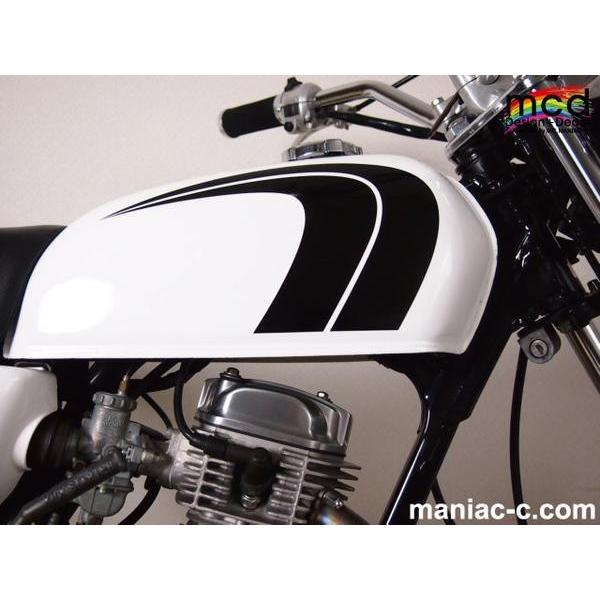 エイプ50 100 タンク デカール ステッカー Mcdタイプh19 黒 Dehonda19cl350ex01 マニアックコレクション 通販 Yahoo ショッピング