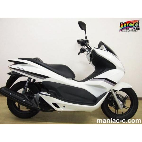 PCX125 デカール アクセントライン 黒/灰 シックなカラーで大人