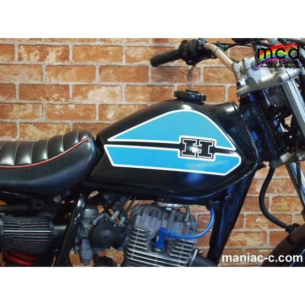 FTR223タンク デカール ステッカー MCDタイプK3 赤 : マニアック