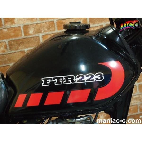 HONDA　FTR223　純正タンク　純正ブラック　ステッカー ♪FTR223/純正タンクデカール/タンクステッカー/純正品/新品