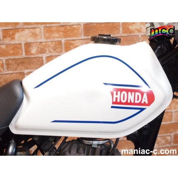 FTR223 タンク デカール ステッカー MCDtypeY2 ライン 橙白