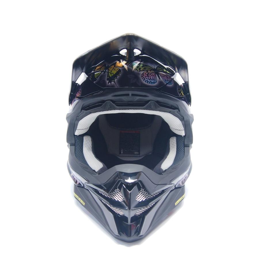 SHOEI VFX-WR Mサイズ用デカール ステッカー バタフライ 黒グレー/オフ