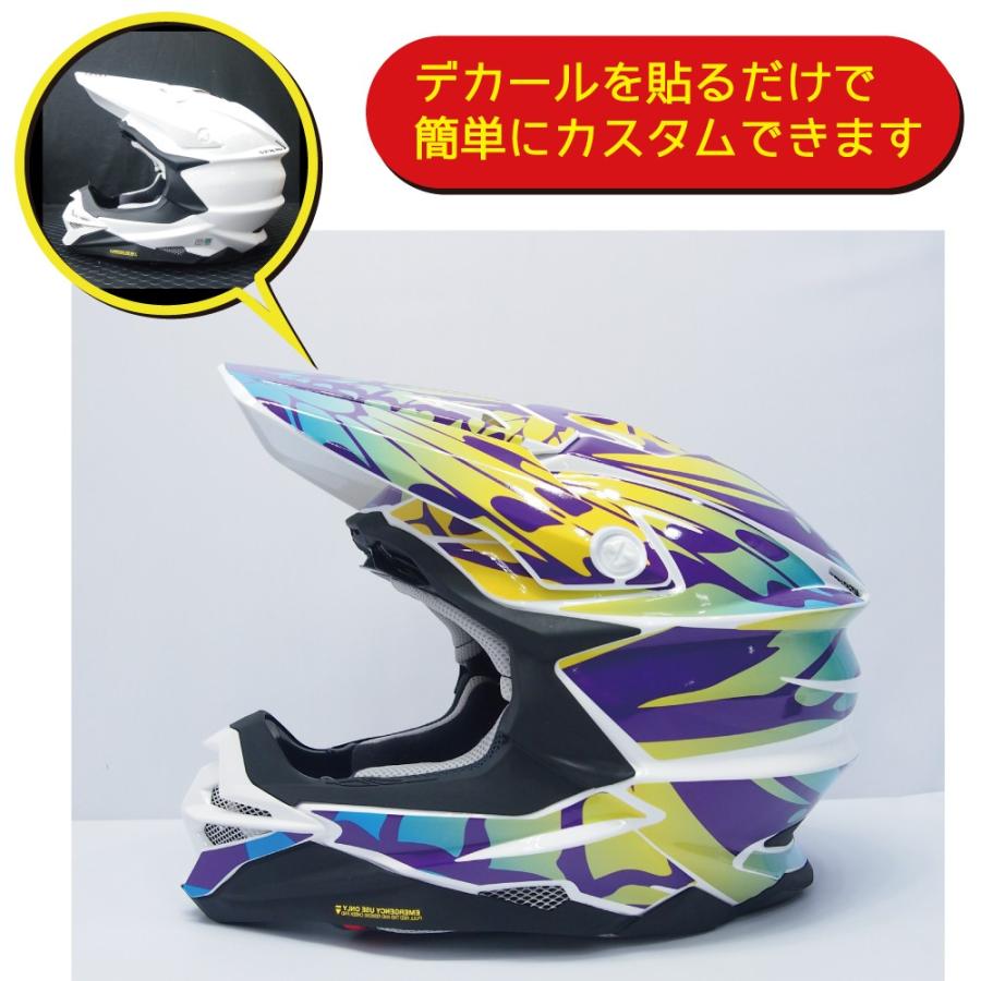 SHOEI VFX-WR Mサイズ用デカール ステッカー バタフライ/青黄系