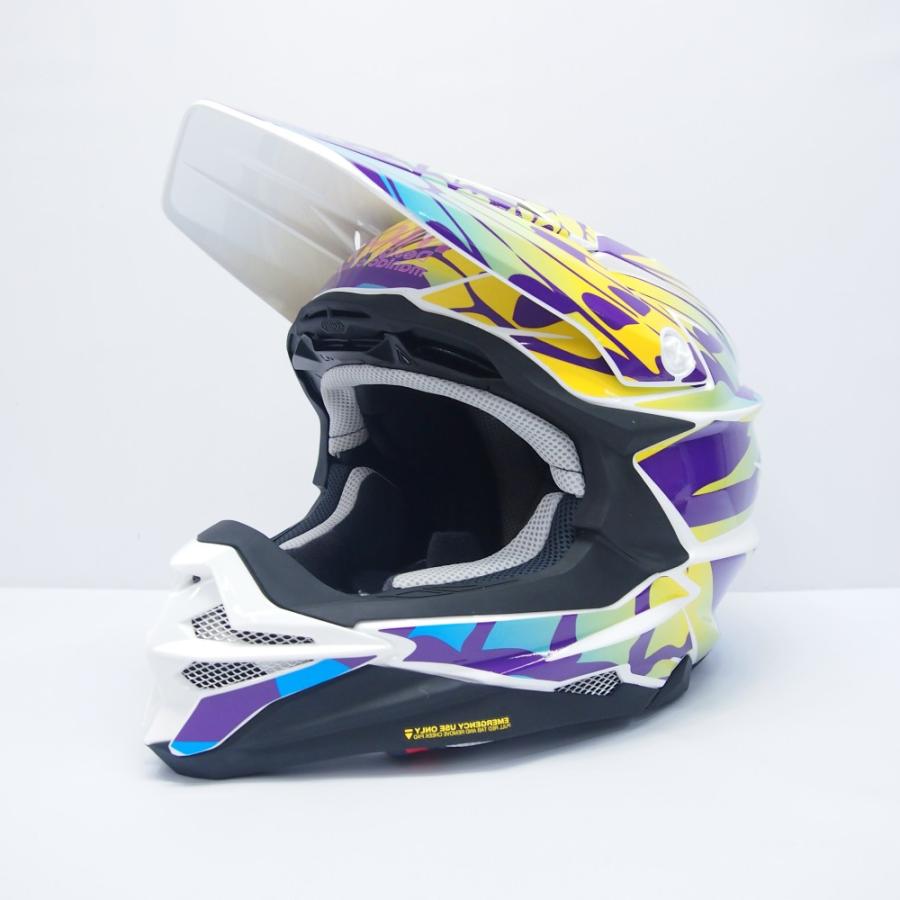 SHOEI VFX-WR Mサイズ用デカール ステッカー バタフライ/青黄系