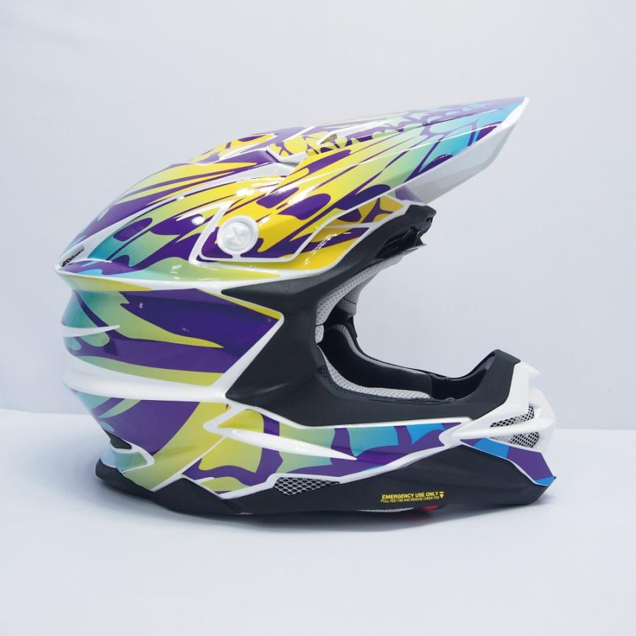 SHOEI VFX-WR Mサイズ用デカール ステッカー バタフライ/青黄系