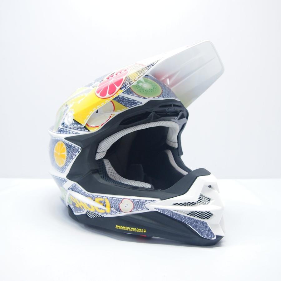 SHOEI VFX-WR Mサイズ デカールセット フルーツワッペン 白 デカール