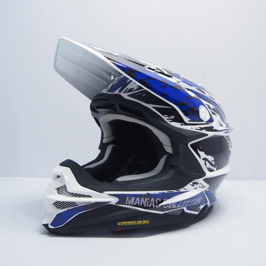 SHOEI VFX-WR Mサイズ用 ヘルメット デカール グランジ/青 オフロード