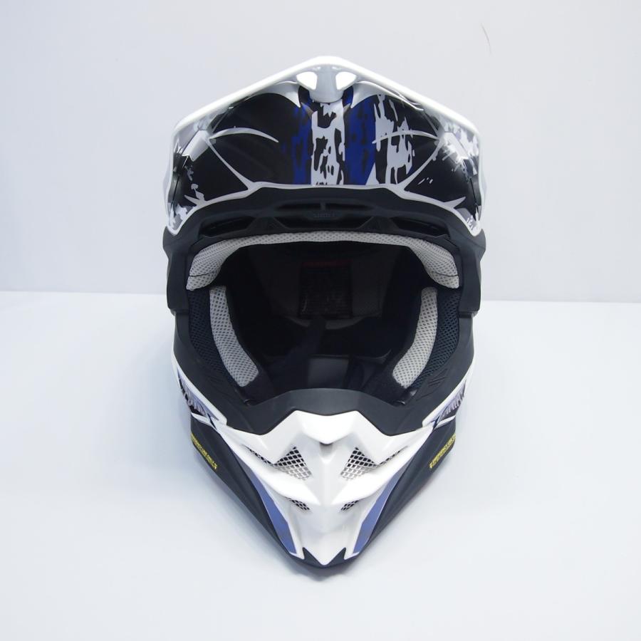 SHOEI VFX-WR Mサイズ用 ヘルメット デカール グランジ/青 オフロード