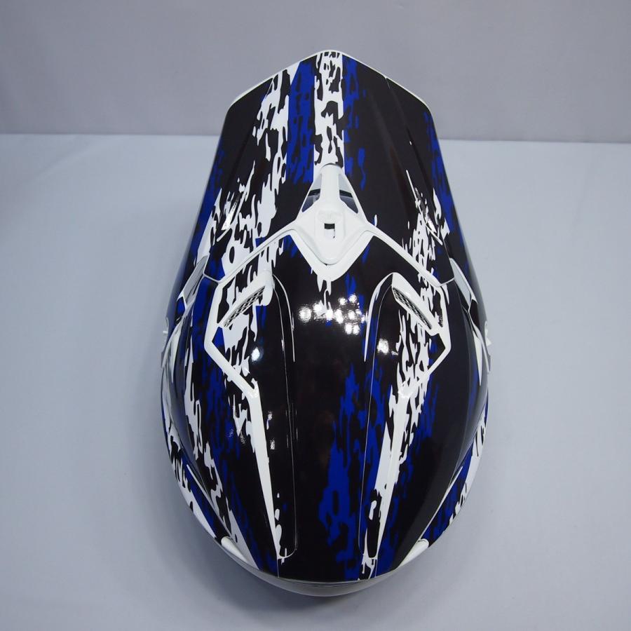 SHOEI VFX-WR Mサイズ用 ヘルメット デカール グランジ/青 オフロード