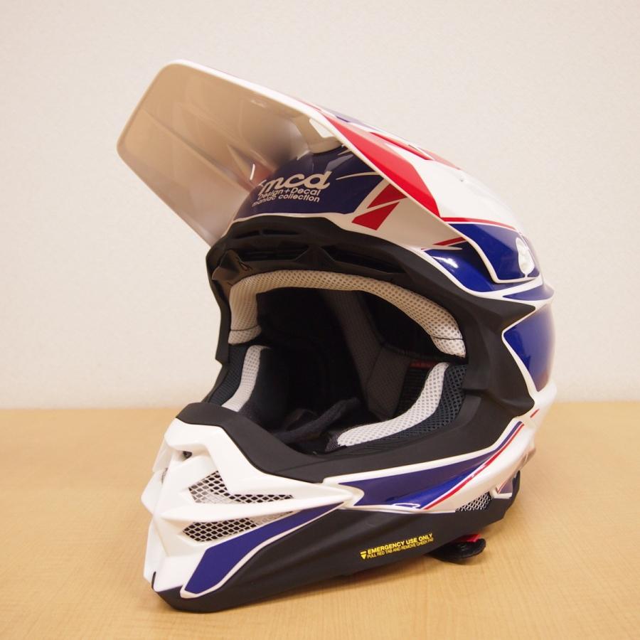 SHOEI VFX-WR Mサイズ用デカール レトロライン/赤青 : マニアック