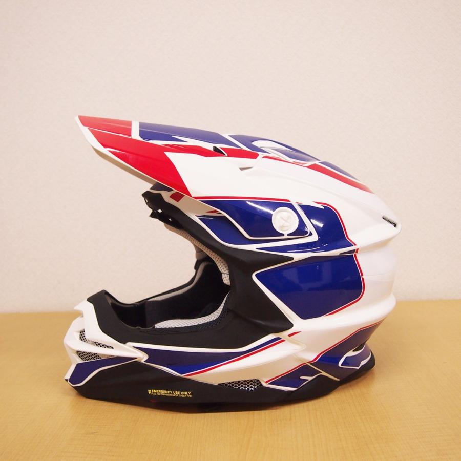 SHOEI VFX-WR Mサイズ用デカール レトロライン/赤青 : マニアック