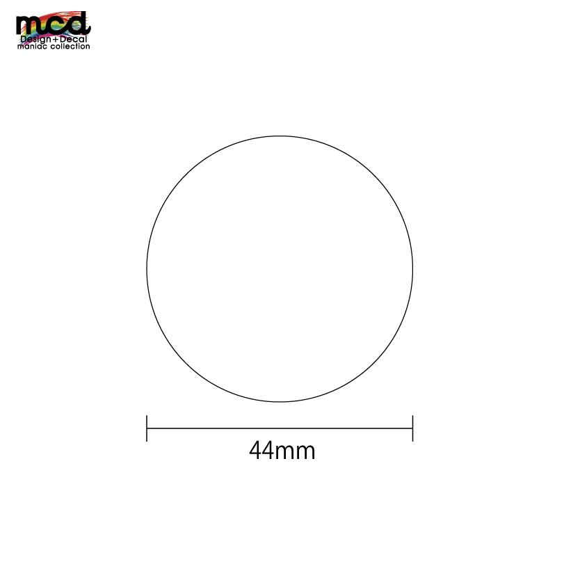 戦国武将 家紋 缶バッジ 44mm 1個 明智光秀『桔梗』黒ベース 推し