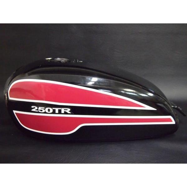当時風仕上げ！Kawasaki 250TR タンク デカール ステッカー 赤系