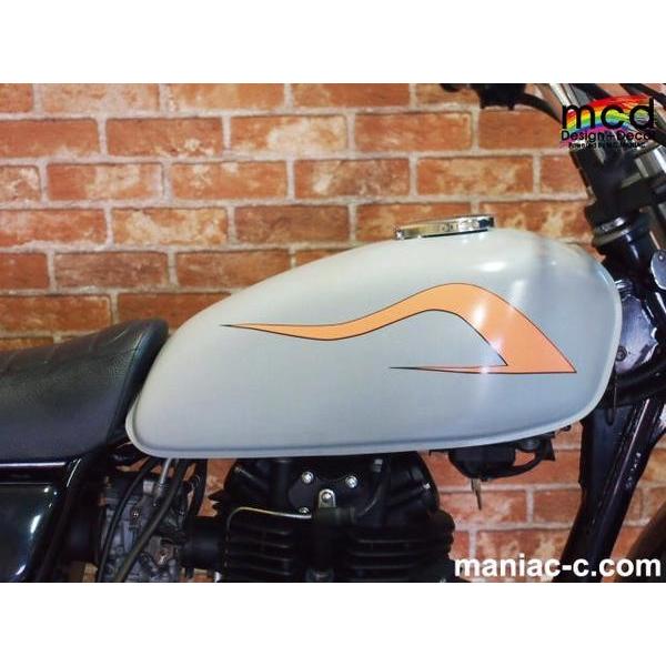 カワサキ 250TR タンク デカール ステッカー ラインカスタム