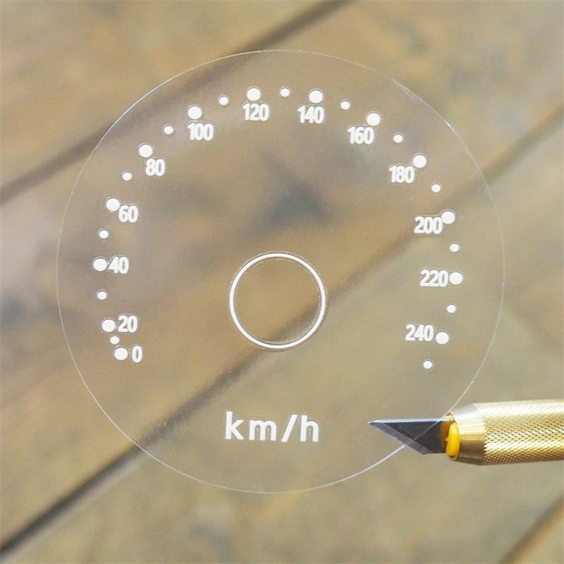 透明)マイルメーター キロ変換ステッカー Z/KZ専用 Aタイプ