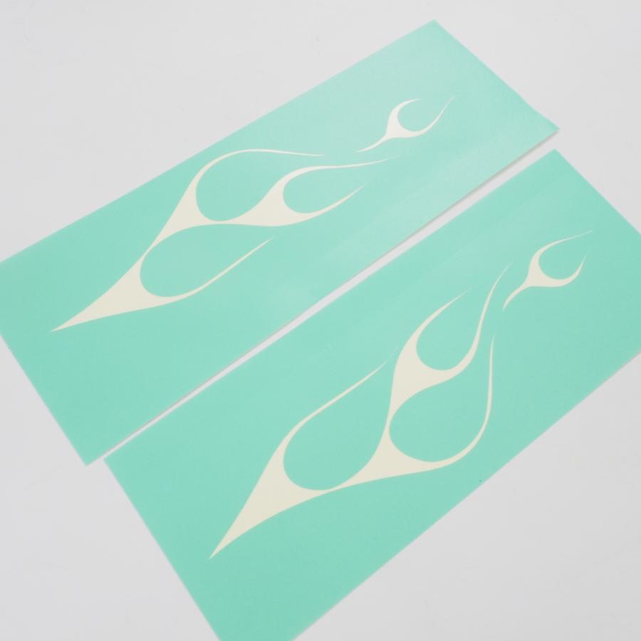 塗装用 マスキング ファイヤーフレア ファイヤーパターン 柄抜きタイプ バイク タンク カウル 37cm 左右セット