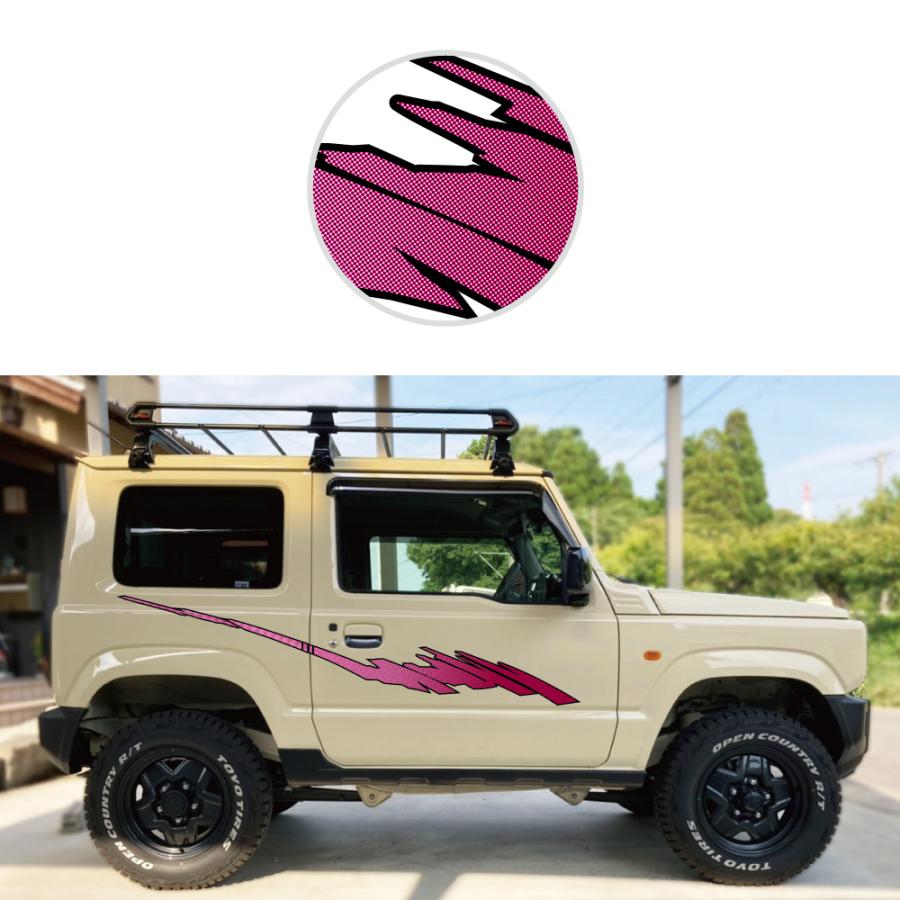 suzuki ジムニー サイドデカールキット 左右セット ドット 