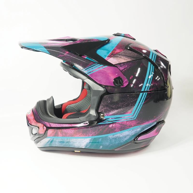 ARAI V-CROSS４デカールキット エキゾチックピンク デカール フルセット オフロード モトクロス Mサイズ Lサイズ ドレスアップ｜mcmanaic｜05