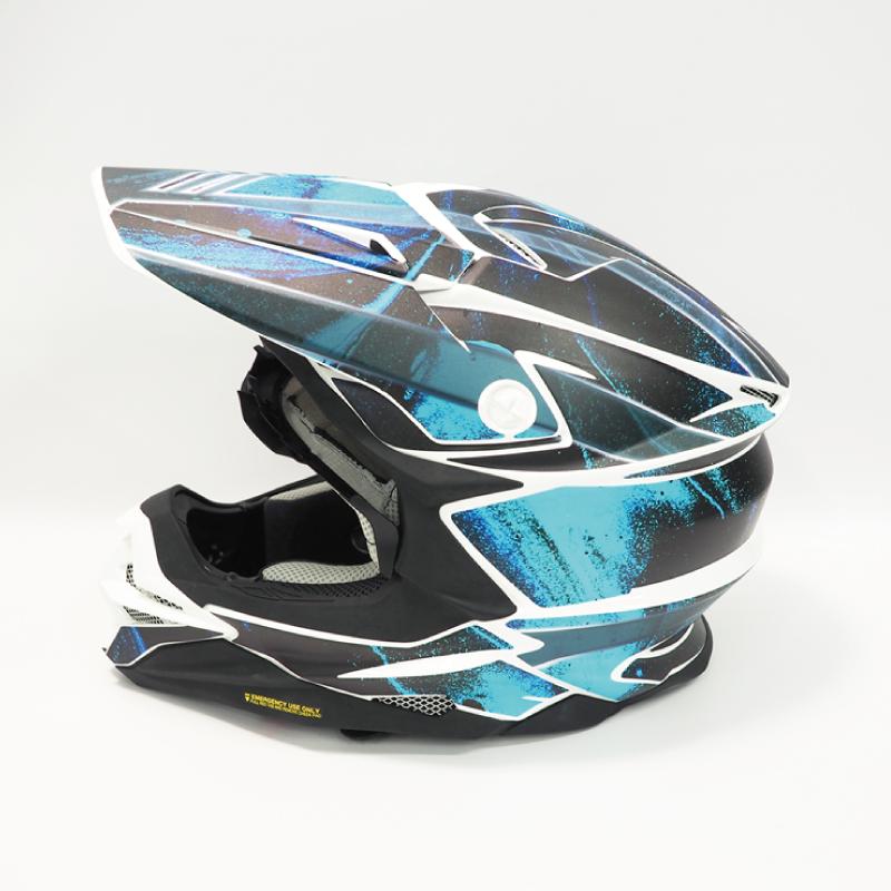 VFX-WR用 ヘルメットデカール Mサイズ サイケデリック ブルー オフ