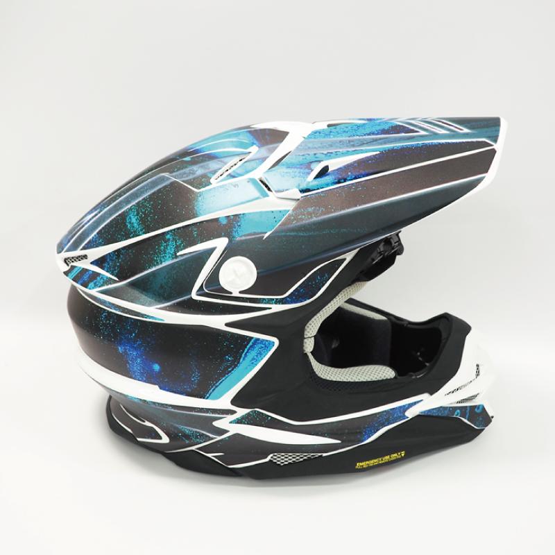 VFX-WR用 ヘルメットデカール Mサイズ サイケデリック ブルー オフ