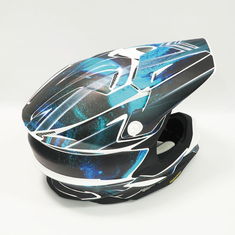 VFX-WR用 ヘルメットデカール Mサイズ サイケデリック ブルー オフ
