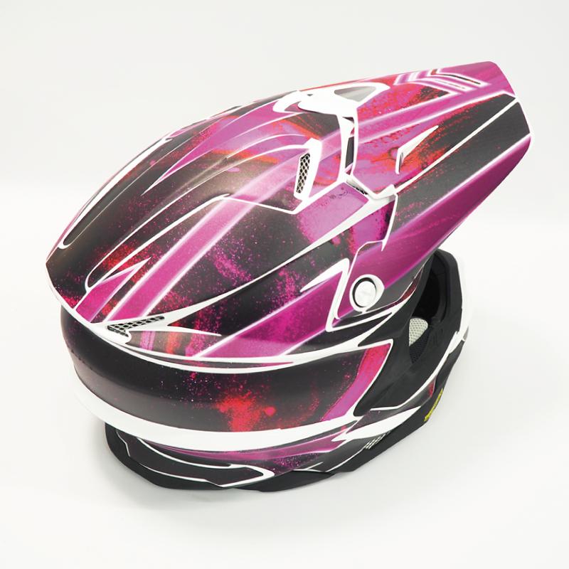 VFX-WR用 ヘルメットデカール Mサイズ サイケデリック ピンク オフ