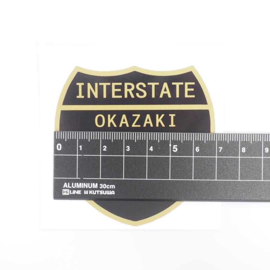 道路標識ステッカー ゴールド 数字変更 文字変更 一枚 7×7cm