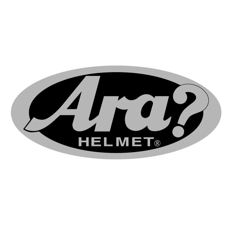 シルバー） パロディ 面白ステッカー あれ？Arai？「Ara?」 1枚 バイク