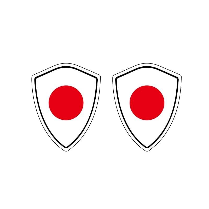 お気に入り 汎用 国旗 ステッカー シールド型 日本 Japan シール バイク モータースポーツ サイン レトロ 返品送料