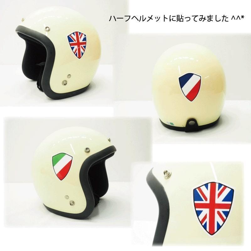 汎用 激安卸販売新品 国旗 ステッカー シールド型 イタリア Italy レトロ シール モータースポーツ バイク サイン