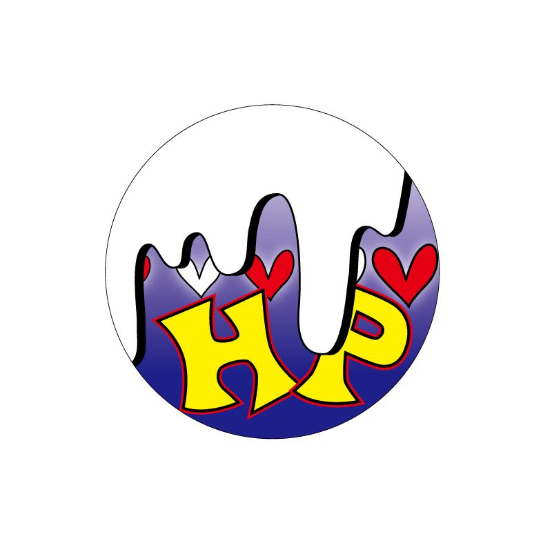 maniaccollections HP ステッカー ヒットポイント ((白青)) 車 バイク