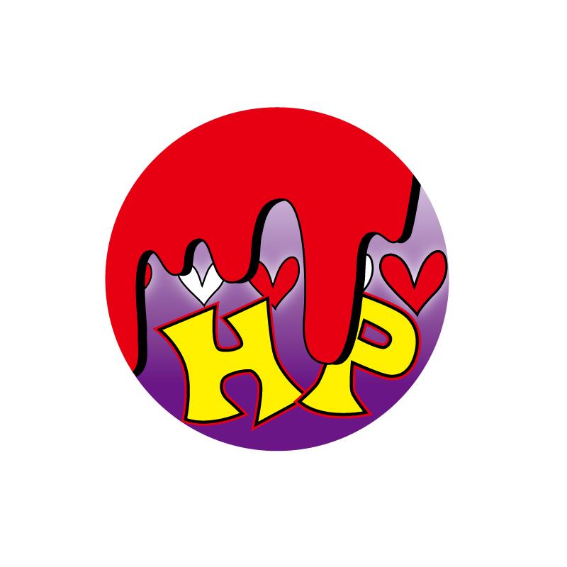 maniaccollections HP ステッカー ヒットポイント ((赤紫)) 車 バイク