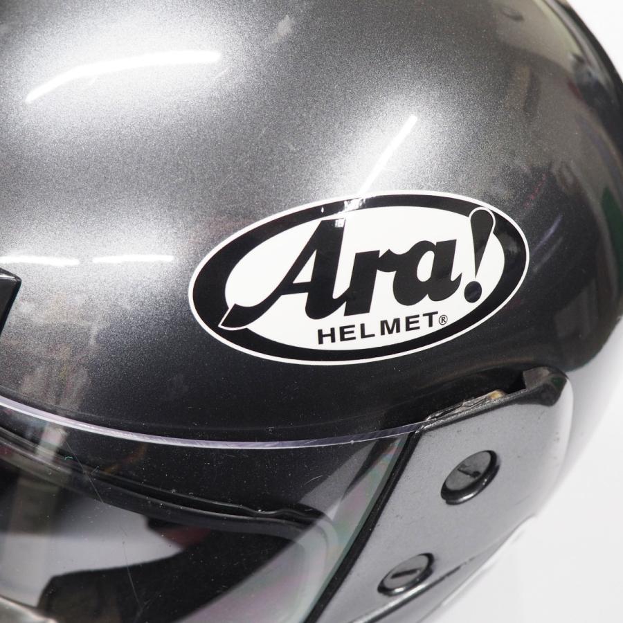 黒 「Ara!」 パロディ 面白ステッカー ビックリ 2枚セット バイク