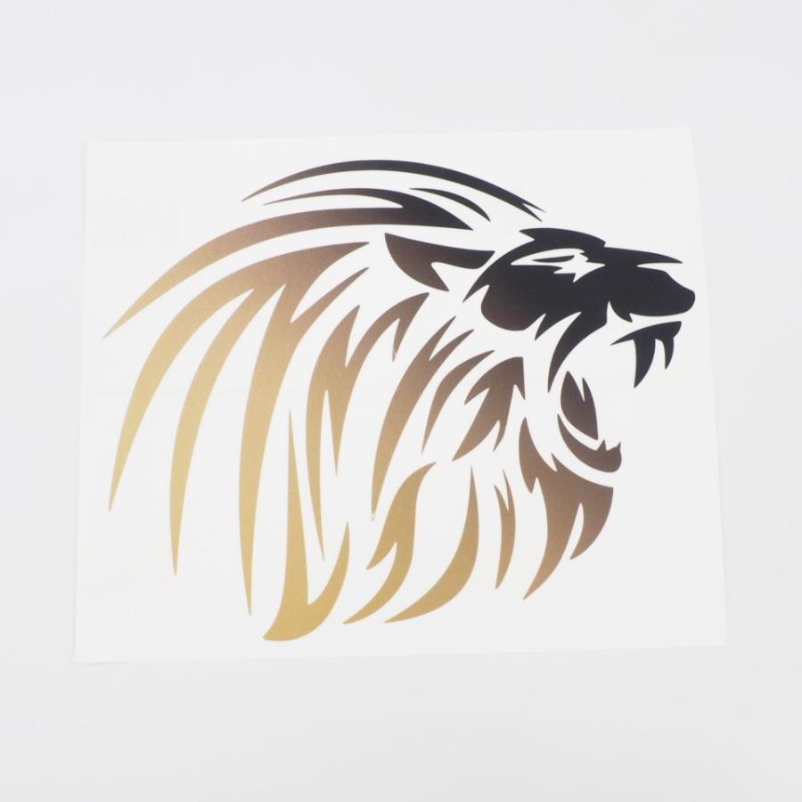 カッティングステッカー ゴールド ライオン 左右セット ヘルメット タンク 窓ガラス カスタム Leaf トライバル 17cm Depttrytrbllion17 マニアックコレクション 通販 Yahoo ショッピング