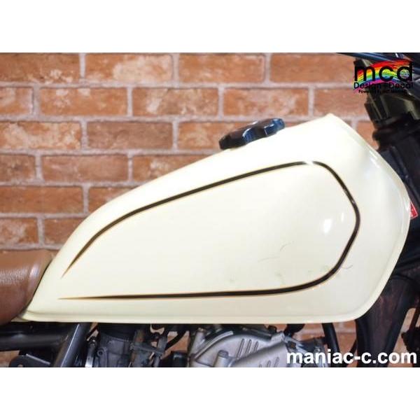 グラストラッカー タンク用ラインデカール タンク バイク 簡単