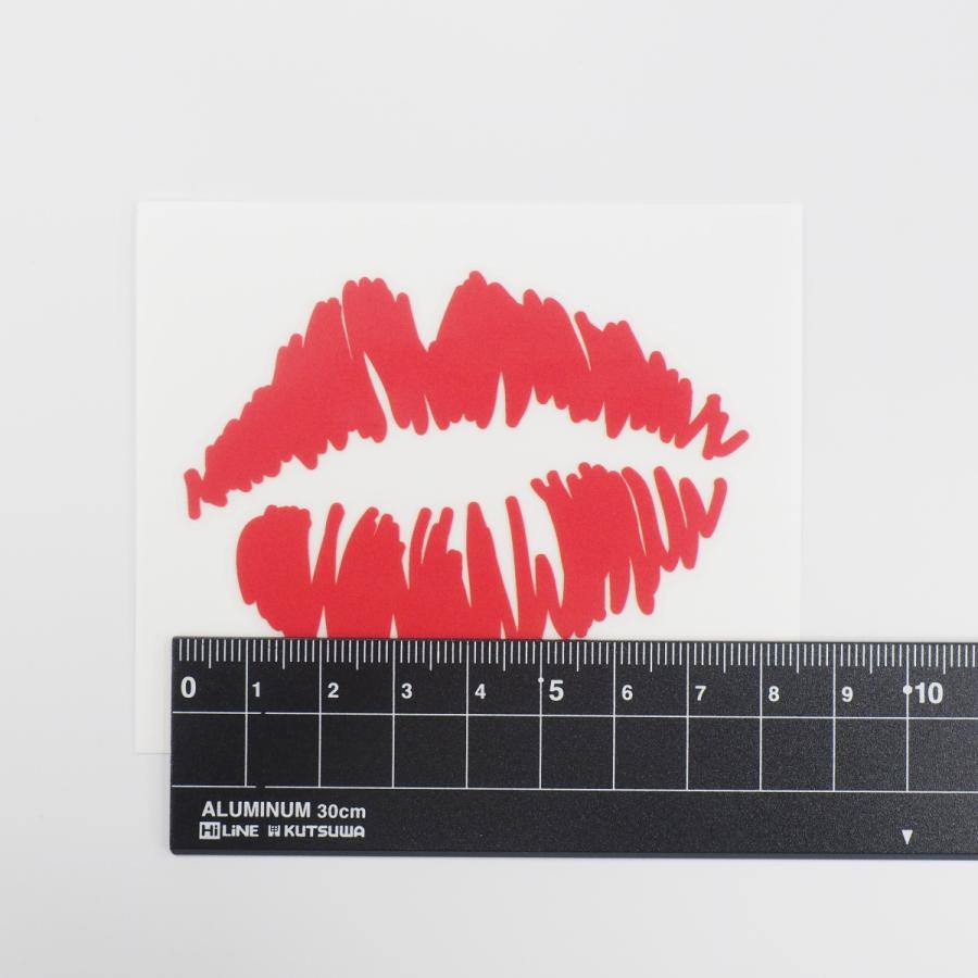 透明）キスマークステッカー 赤 ノーマルタイプ ちょっとセクシー 唇