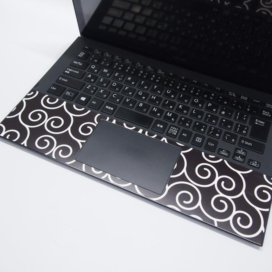 VAIO ノートパソコン用 スキンシール 保護シール デコシール ステッカー 唐草 黒  VJP131B01N バイオ |  | 02