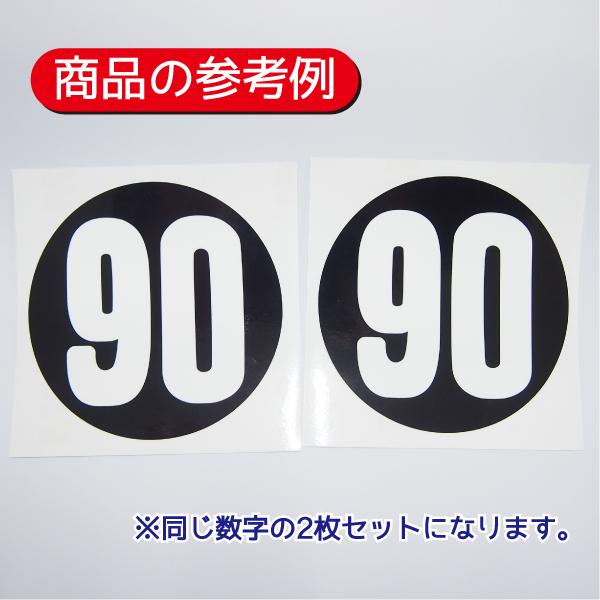 送料無料 百貨店 11cm ブラック ゼッケンステッカー 2枚セット バイク レース K-POP/アジア