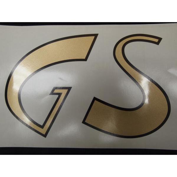 ゴールド】VESPA ベスパ等にスクーターシンボル風 デカール 「GS