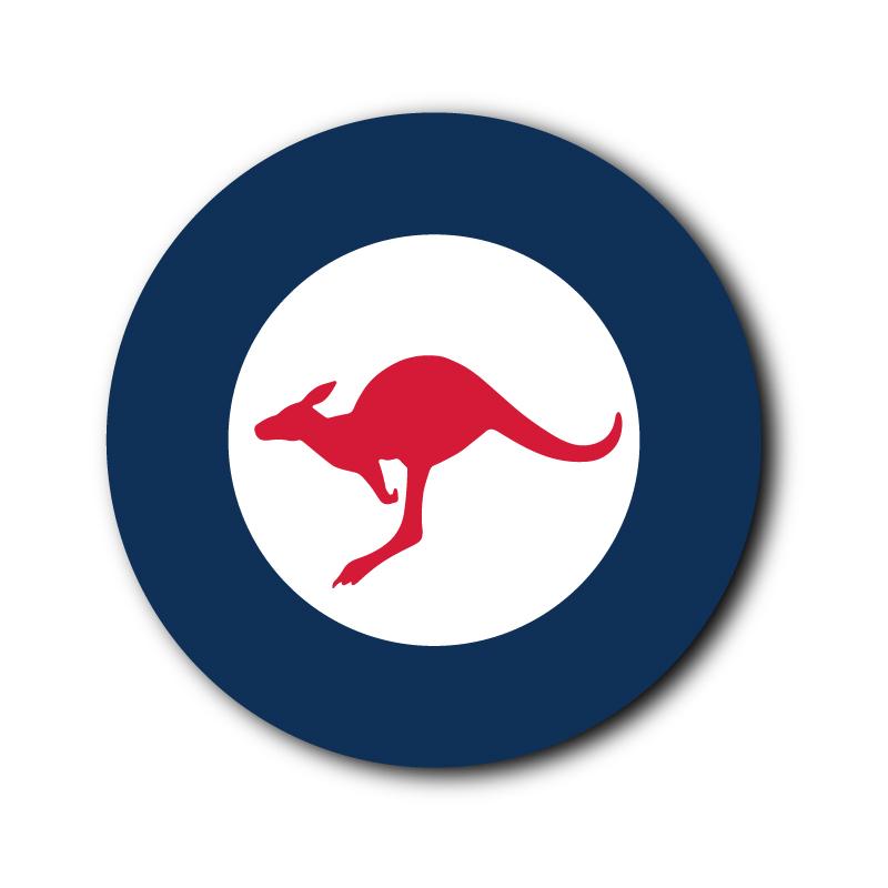 缶バッチ 25mm （カンガルー） オーストラリア ワンポイント 国籍 雑貨