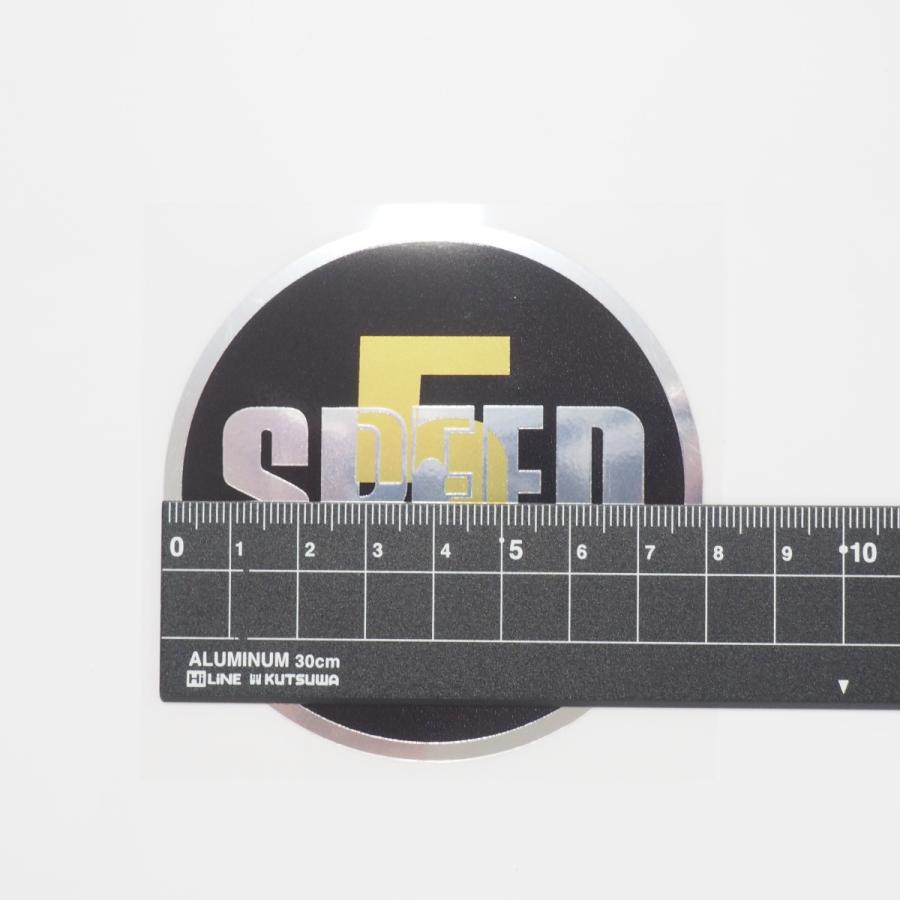 ミラー）5SPEED 5速マニュアル ステッカー 黄色 RD250 CB400SF