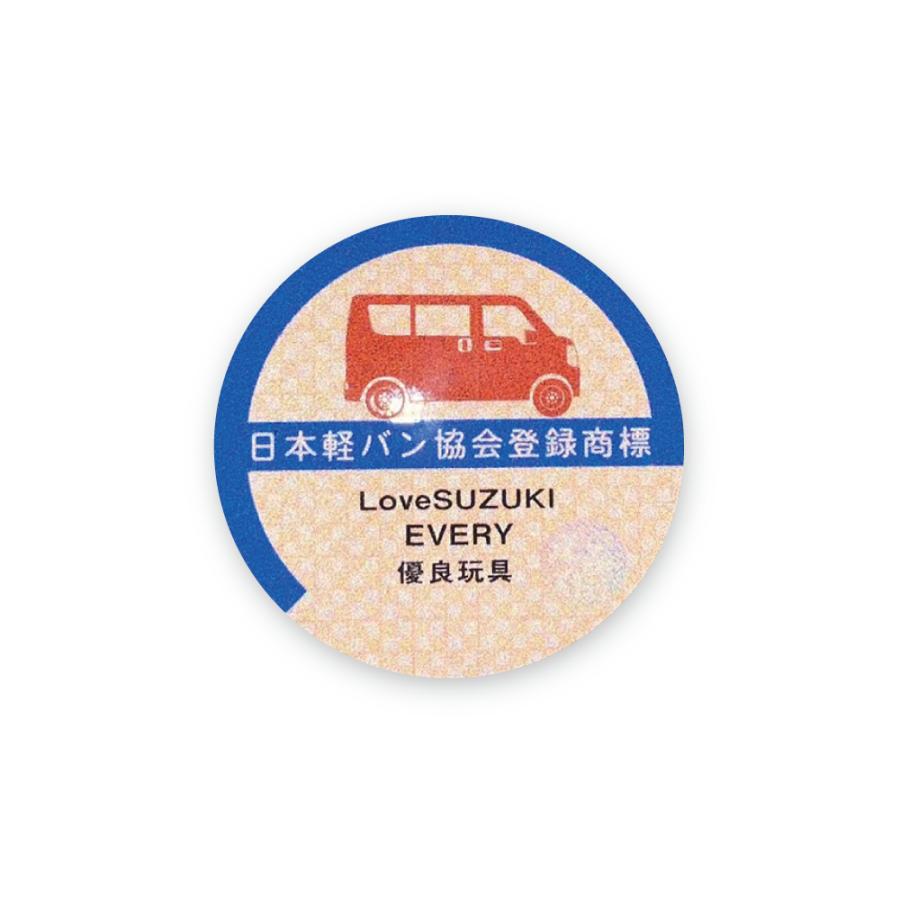 反射）日本軽バン協会登録商標ステッカー 6cm パロディ エブリィ