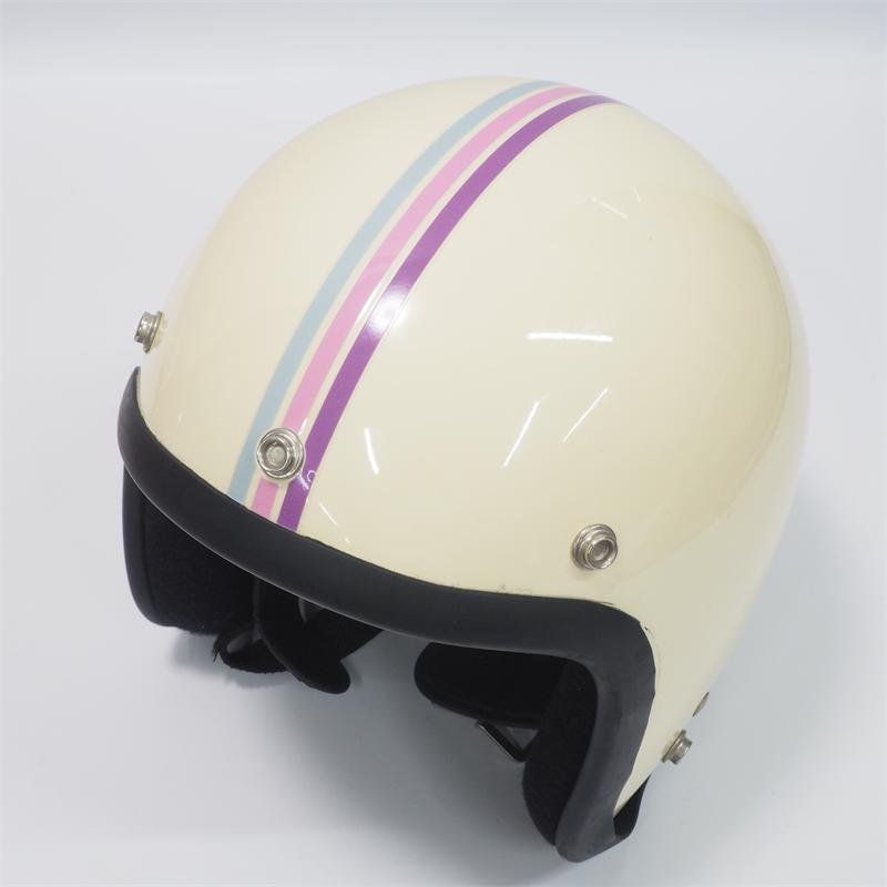 透明シート）ヘルメットラインステッカー 青桃紫 レトロライン 簡単
