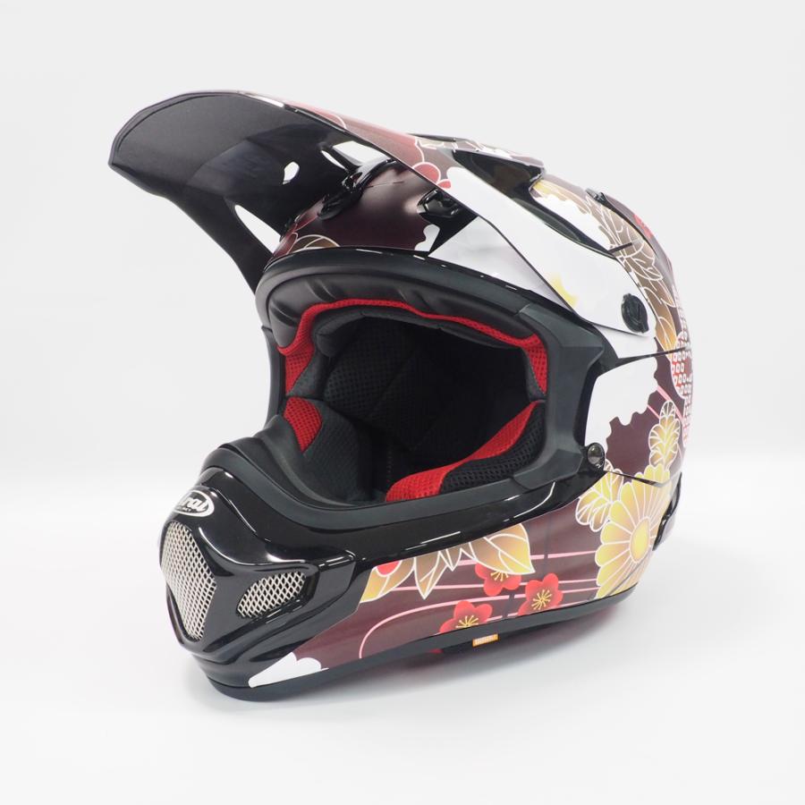 ARAI V-CROSS4デカールキット 和柄 深紅 デカール フルセット オフ