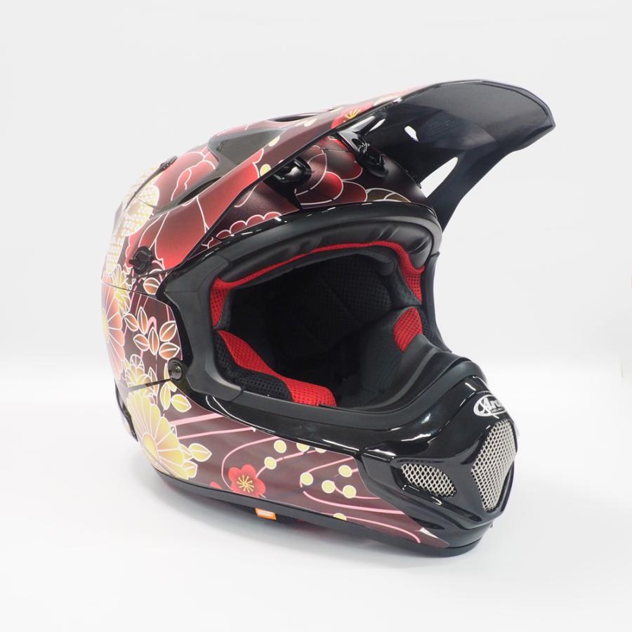 arai vcross4 ヘルメットデカール ARAI V-CROSS4デカールキット 和柄 漆黒 デカール フルセット オフ