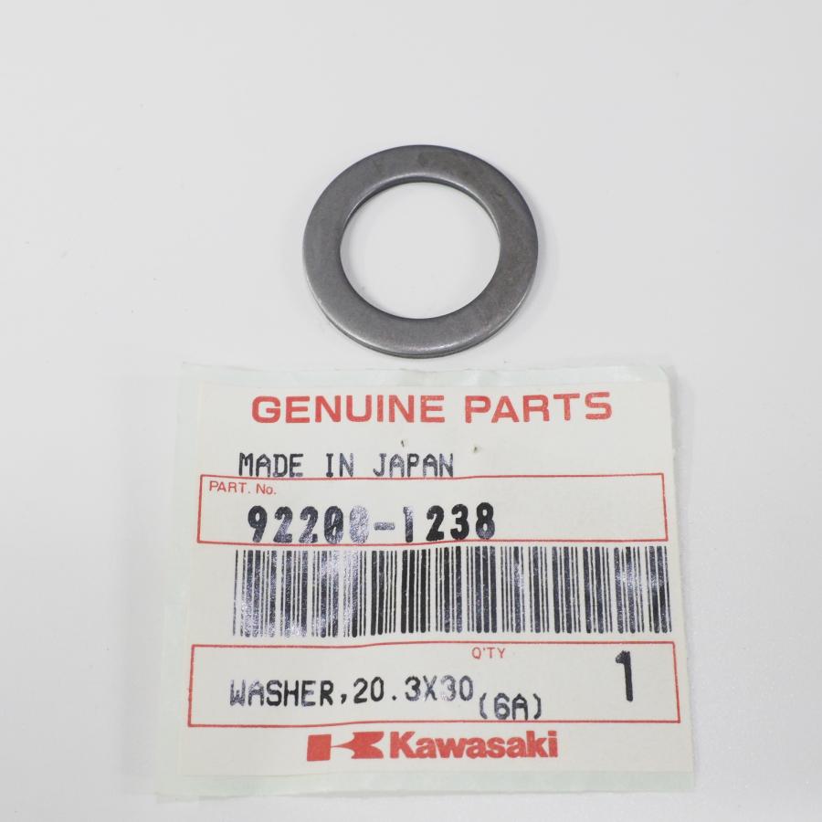 現品限り カワサキ 純正部品 ワッシャー 20.3X30X2.3 92200-1238