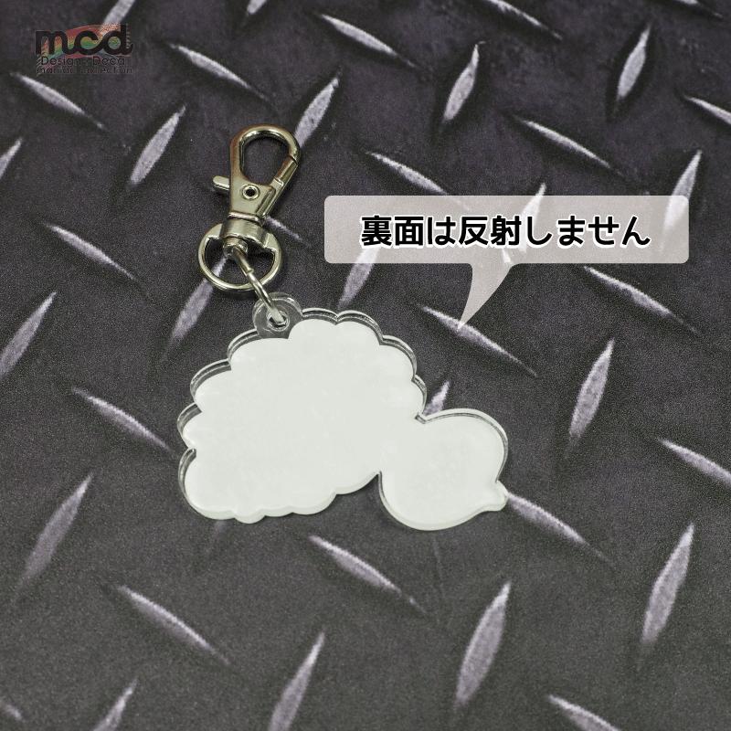 反射）ホンダ スーパーカブ 野菜型 アクリルキーホルダー 4cm かわいい