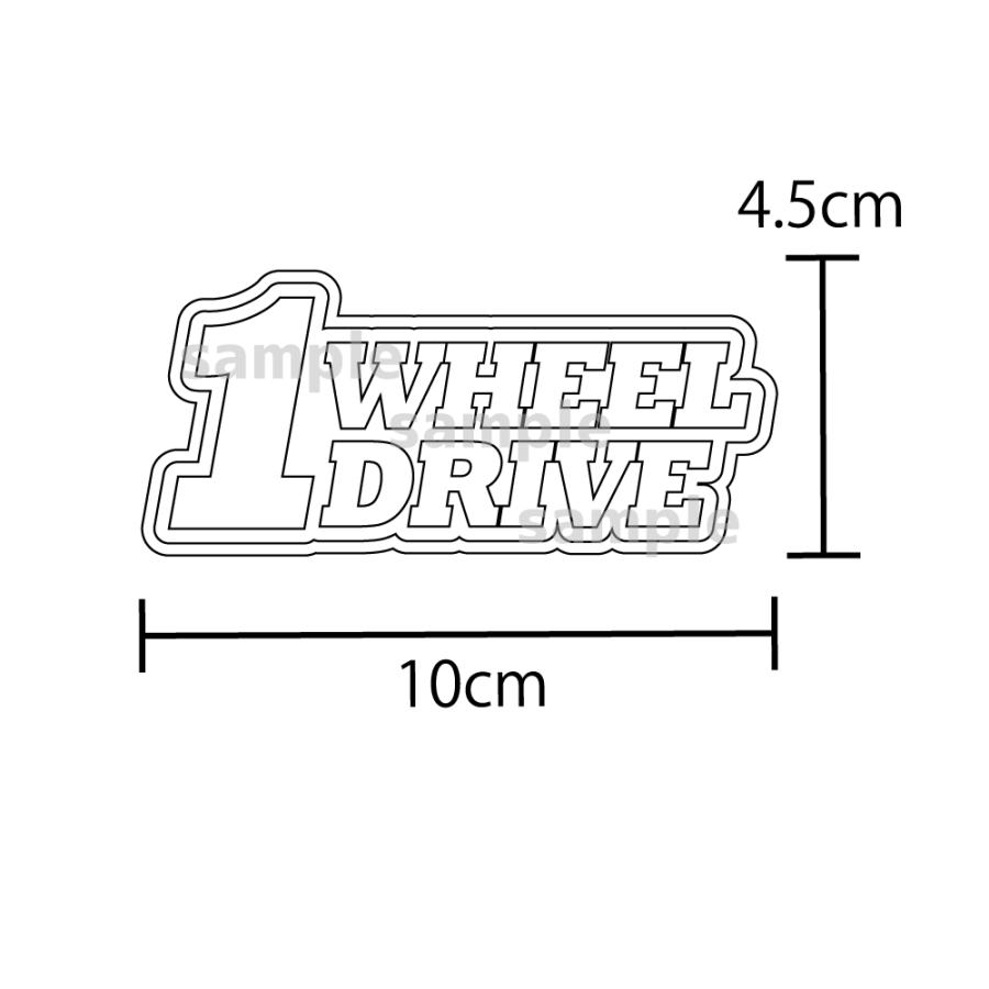 マットミラー）スイングアーム 一輪駆動車ステッカー グリーン 1WD